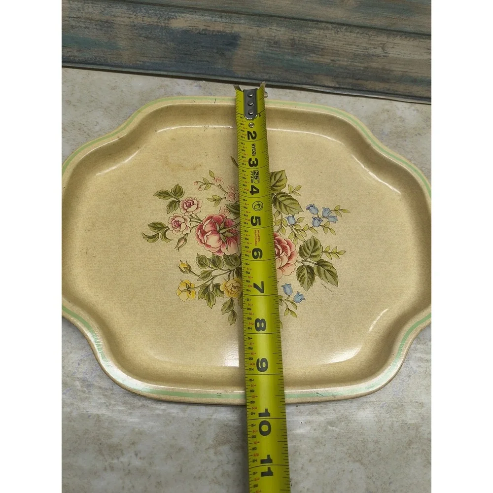 Vintage Avon Floral Print Vanity Tray Made In England